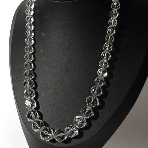 Vintage Art Deco Quartz Crystal Necklace - Picture 2 of 6
